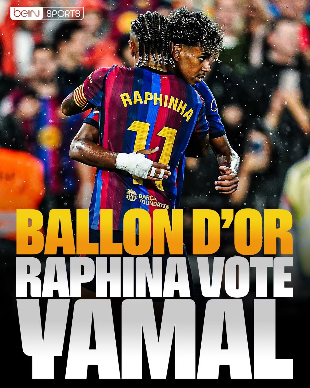 Ballon d’Or 2026 : Raphinha désigne Lamine Yamal et estime qu’il « doit gagner »